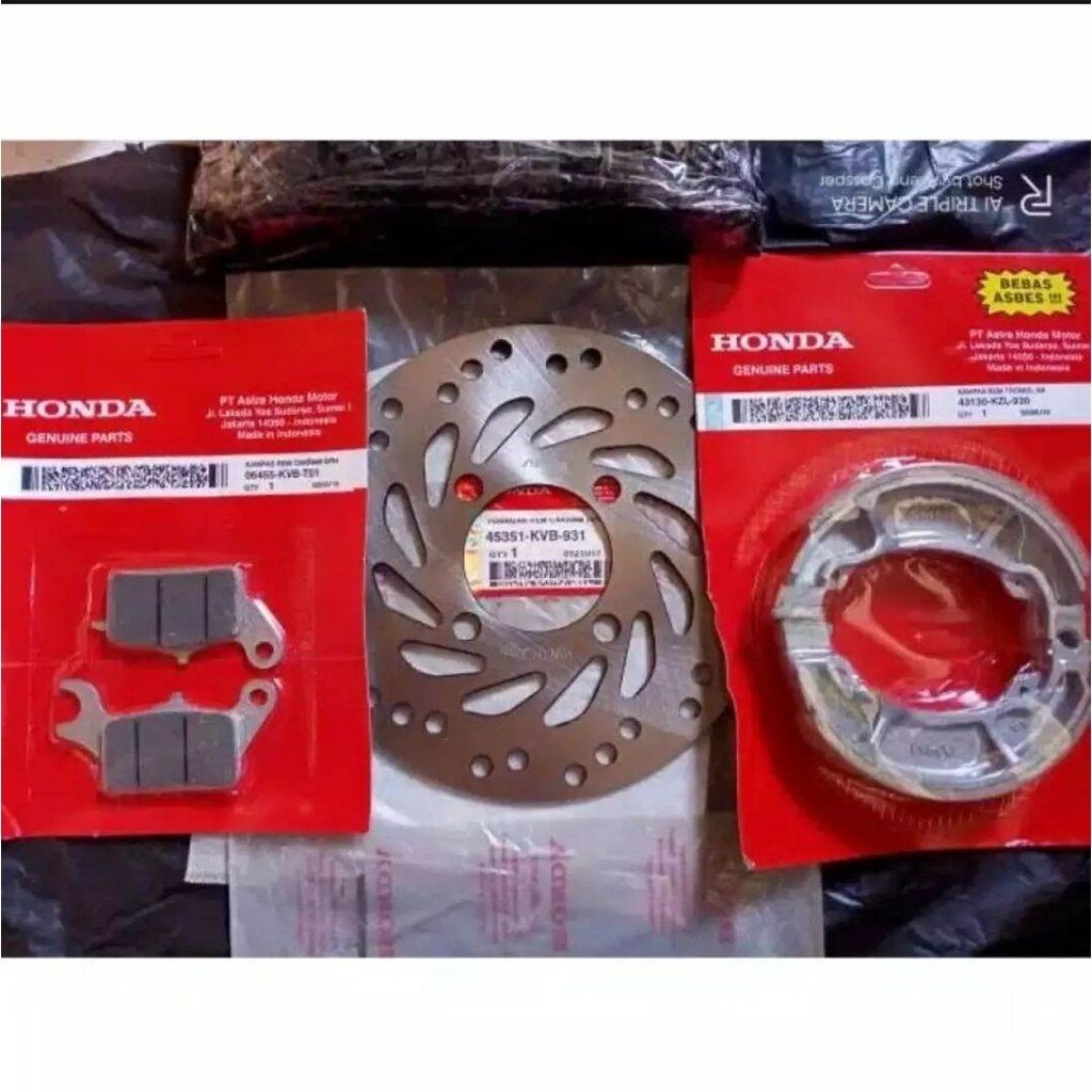 PIRINGAN CAKRAM DISK DEPAN KAMPAS REM DISPAD DEPAN BELAKANG BEAT FI SCOOPY FI