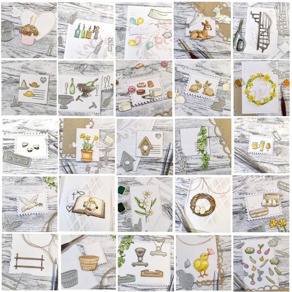 

Bunny Egg Flower Balloons Metal Cutting Dies DIY Scrapbook Embossed Handcraft Paper Card Craft Template Decoration 2025 Easter