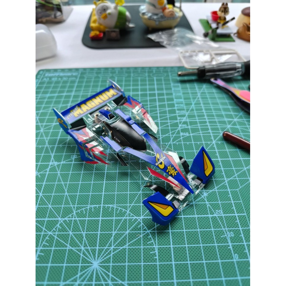 Tamiya Body Polycarbonate Cyclone Magnum 30th anniversary ori sudah potong dan sticker