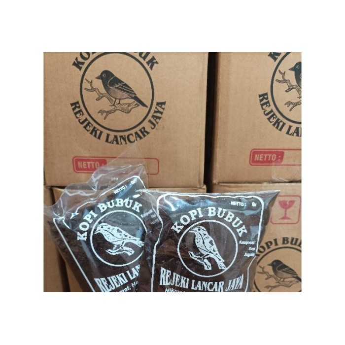 

KOPI BUBUK REJEKI LANCAR JAYA 1 DUS ISI 20 PCS