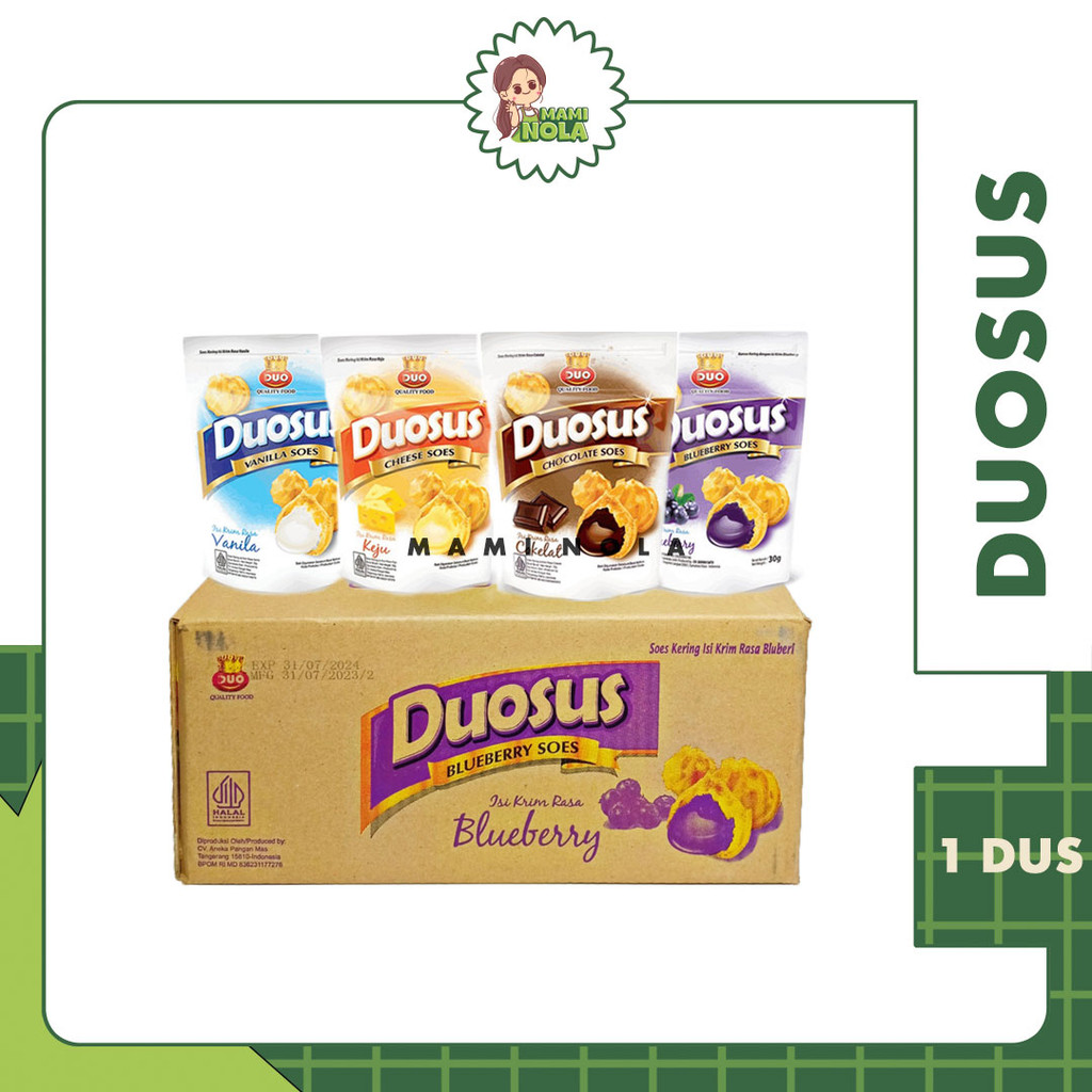 

1 Dus Snack Duosus Pouch Aneka Rasa 30gr Soes Duo Sus Gurih Isi 30 pc