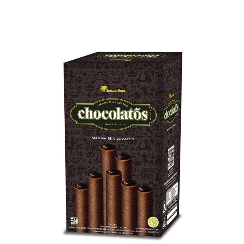 

Chocolatos Dark Wafer Roll Per Box 24 x 18 Gr
