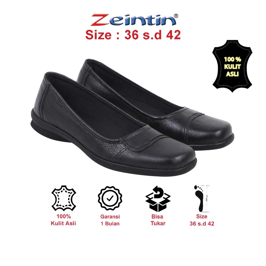 PROMO Zeintin - Sepatu Pantofel Wanita Sepatu Kulit Wanita Sepatu Kerja Kantor Kuliah Zeintin BJ