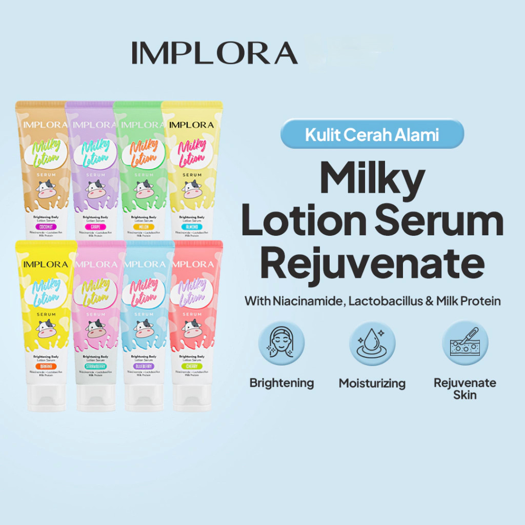 IMPLORA Milky Lotion Body Serum Rejuvenate 50gr - RzQ Cosmetic's