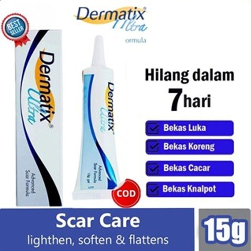 【ORI &EXP 2027】Dermatix Ultra Scar Removal Cream 15gr  Penghilang Bekas Luka - Stretmark - Bekas Cae