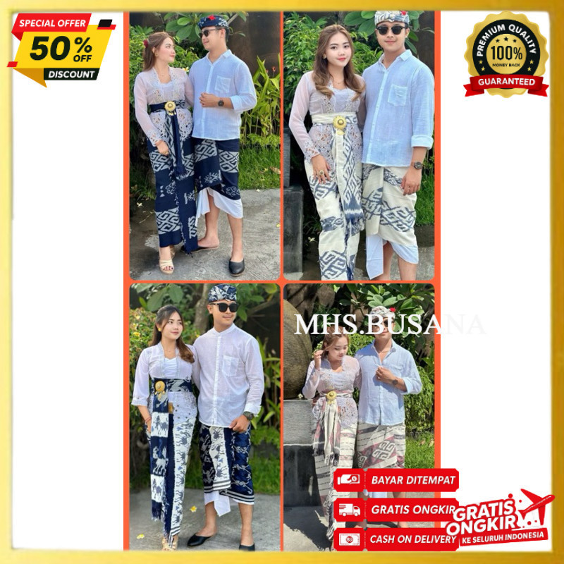 COUPLE BLANKET KAMEN COUPLE BALI SET SAPUT BALI PRIA MEWAH ,MHSbusana