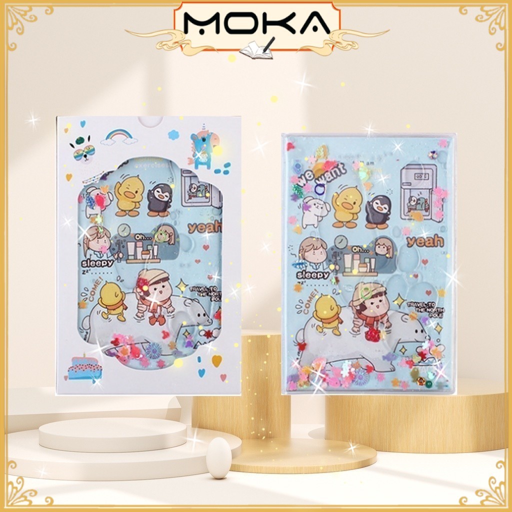 

MOKA BUKU CATATAN GLITTER MOTIF KARTUN / NOTEBOOK GLITTER MOTIF KARTUN MKA37