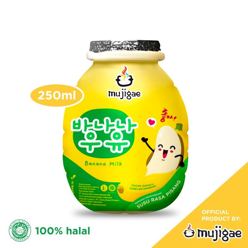

Mujigae by Wonhae Banana Milk Original 250 mL / Minuman Susu Rasa Pisang Korea Halal