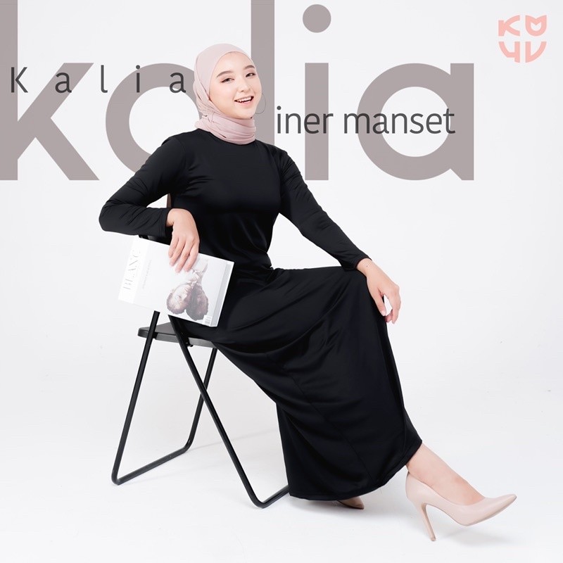 Koyu Hijab Iner Manset Dress Jersey Premium Kalia - Khanza Hijab