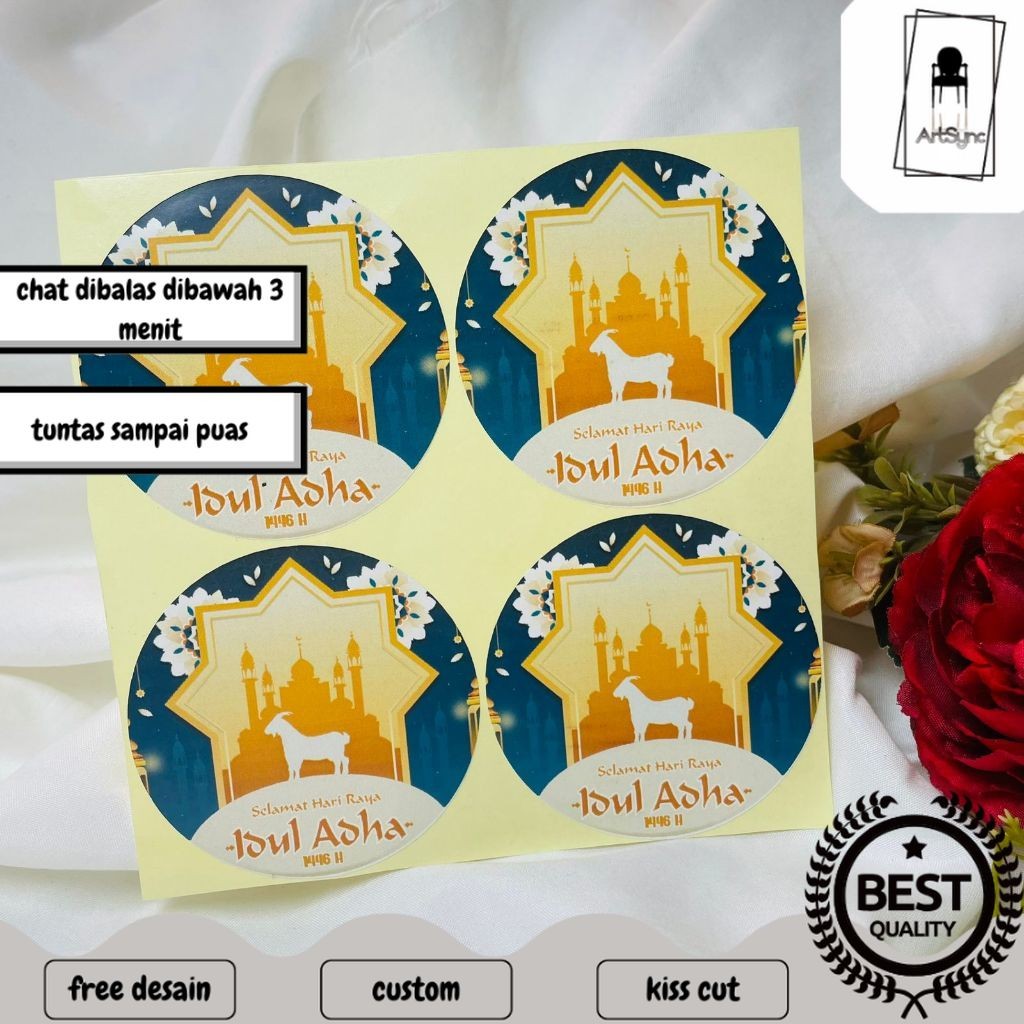 

Syncart 2-4 Sticker Lebaran Haji Gift Ramadhan Sticker Selamat Hari Raya Idul Adha Free Desain