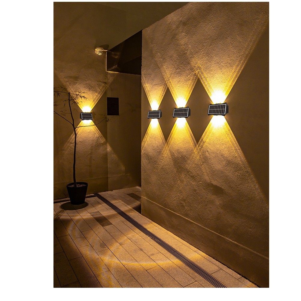 【TOSCA】【BISA 】Lampu Tenaga Surya Lampu Hemat Energi Lampu Anti Air lampu dinding tenaga surya lampu 