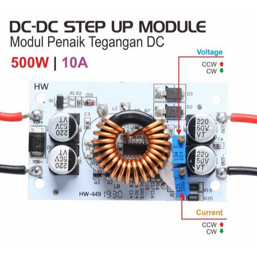 DC DC Voltage Boost Converter DC-DC Step Up 500W