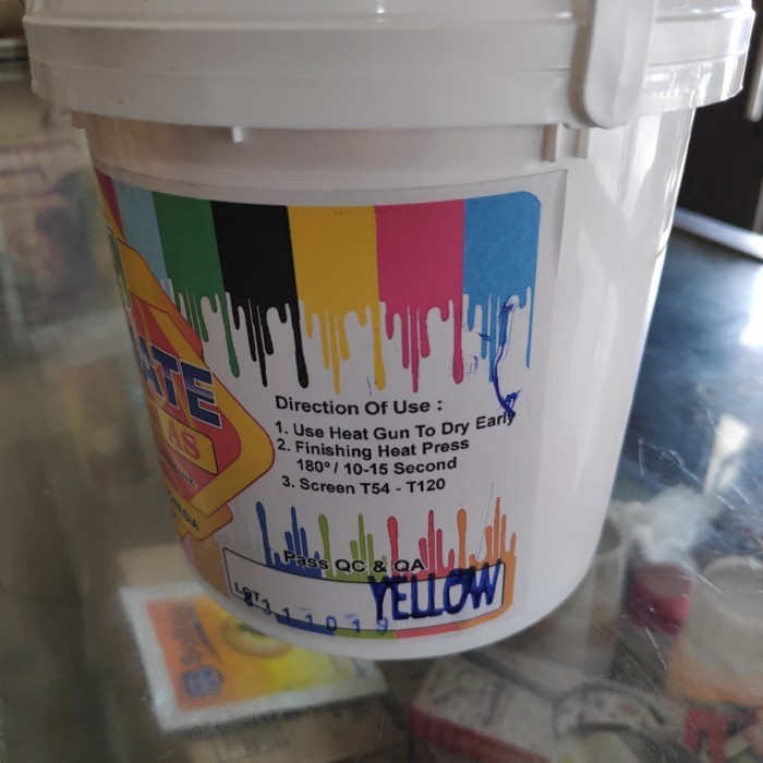 

promo -Tinta Pasta Sablon Plastisol Unimate Yellow 1kg
