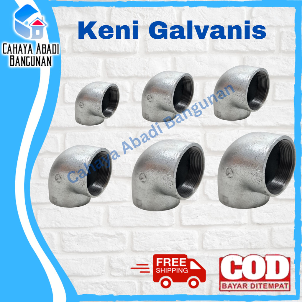 Keni Pipa Sambungan Pipa Besi Galvanis Tebal Anti Karat – Fitting  Pipa Air & Angin