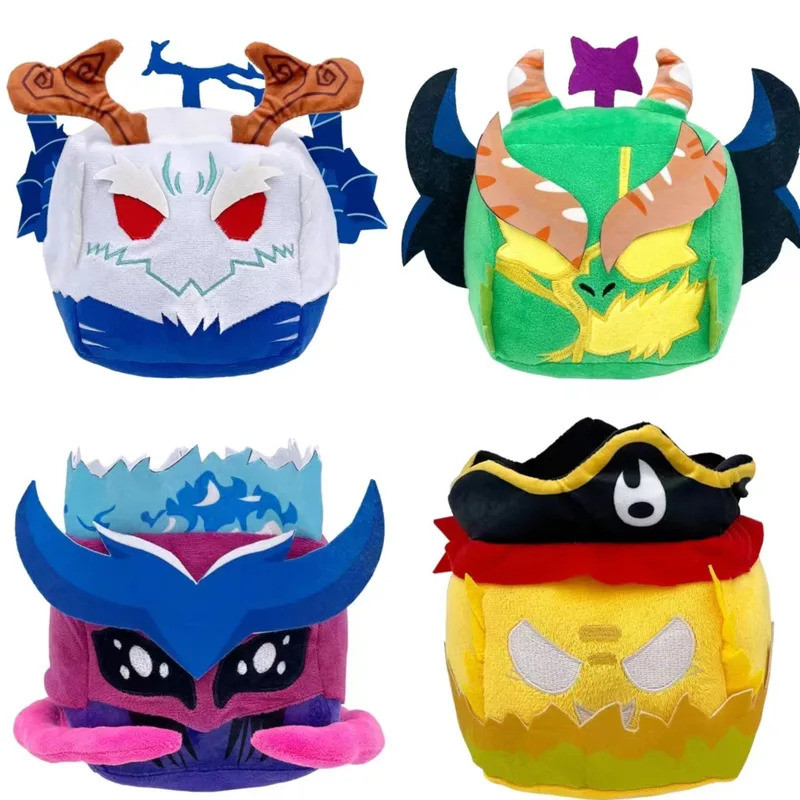 Blox Fruit Kitsunes Plush Toy Fruit Blox Fruit Stuffed Animals Soft Toy Doll Dark Blades Blox Fruite