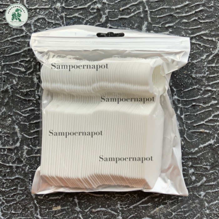 

New Collection label tag tanaman warna warni name tag bahan tebal - pack isi 50 pcs - Putih