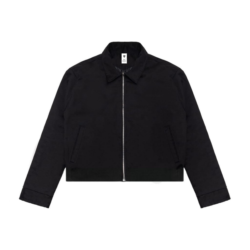 BAHAN PREMIUM / Vicino Leggero - work jacket boxy basic polos - jaket kerja basic polos hitam unisex