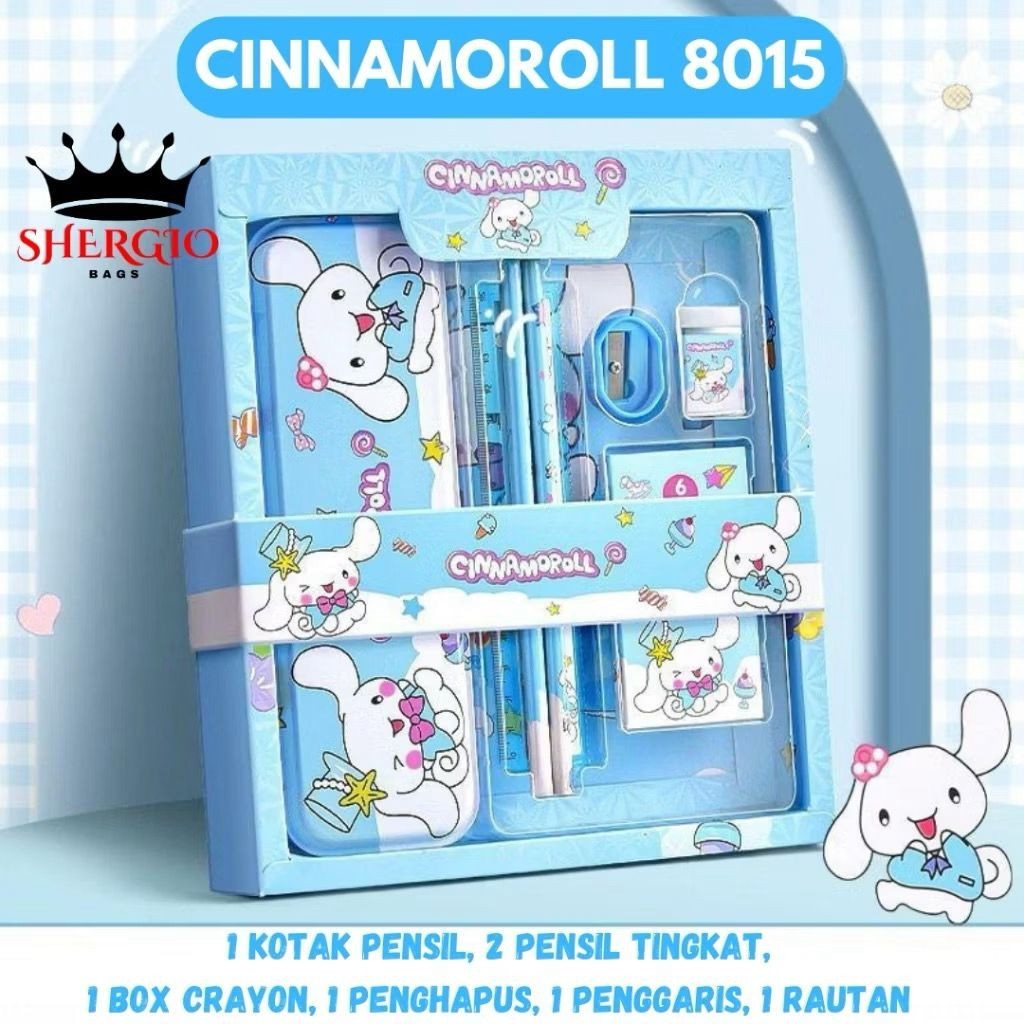 

Kotak Pensil Anak Set 7 In 1 Stationery Hadiah Anak Student Set Alat Tulis Sekolah Karakter Cewek