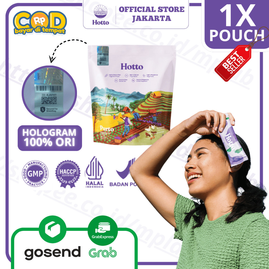 

Hotto Purto Official Store isi 16 Sachet (1Pouch) Paling Hemat BPOM Cocok untuk Diet dan Gerd
