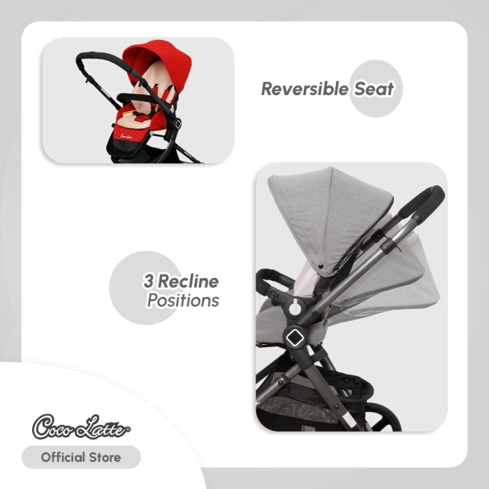 Cocolatte Stroller Cl 3222 Bristol - RED