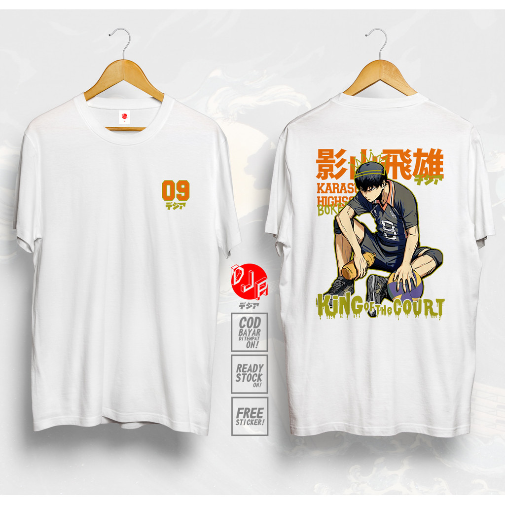 Kaos KAGEYAMA TOBIO SETTER HAIKYUU KARASUNO HINATA BAJU JEPANG ANIME MANGA T-Shirt DJA CLOTH