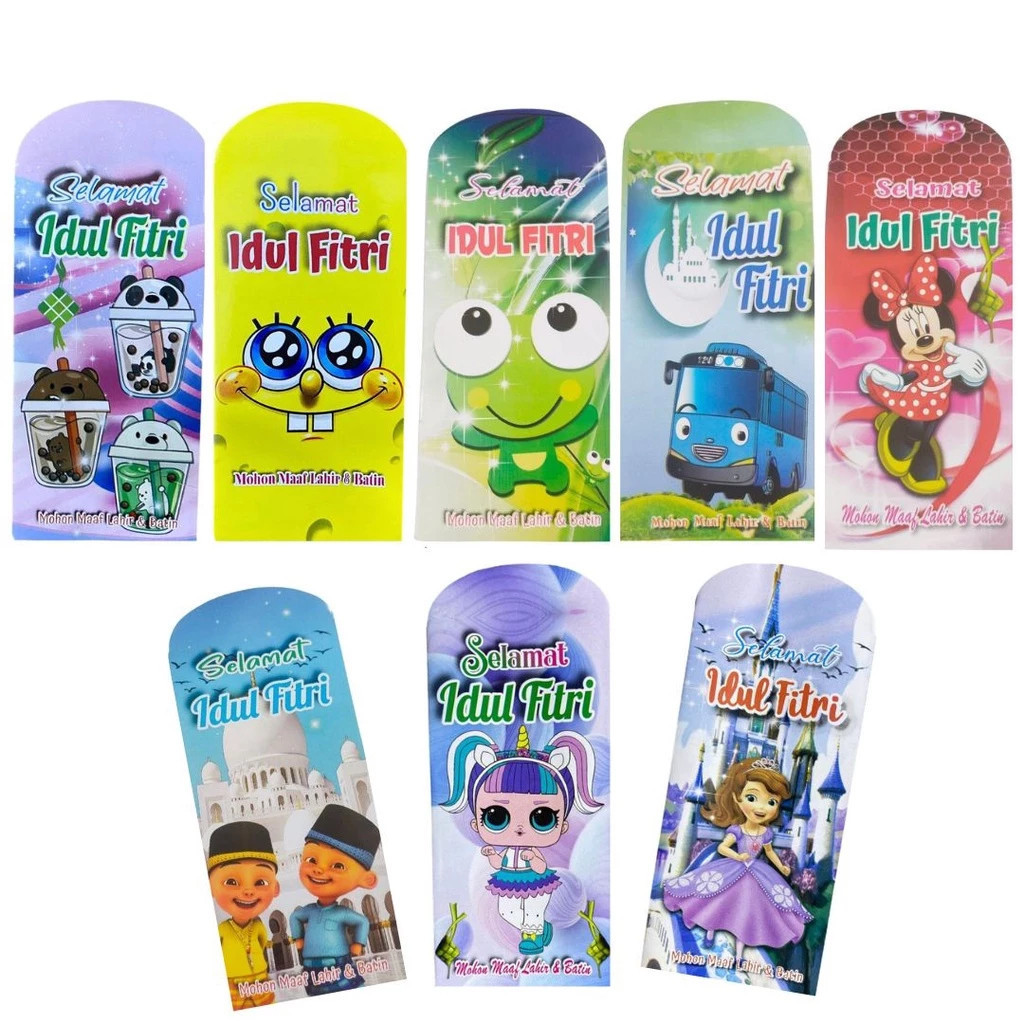 

Amplop Motif Lucu THR Idul Fitri Menarik Bahan Kertas Glossy