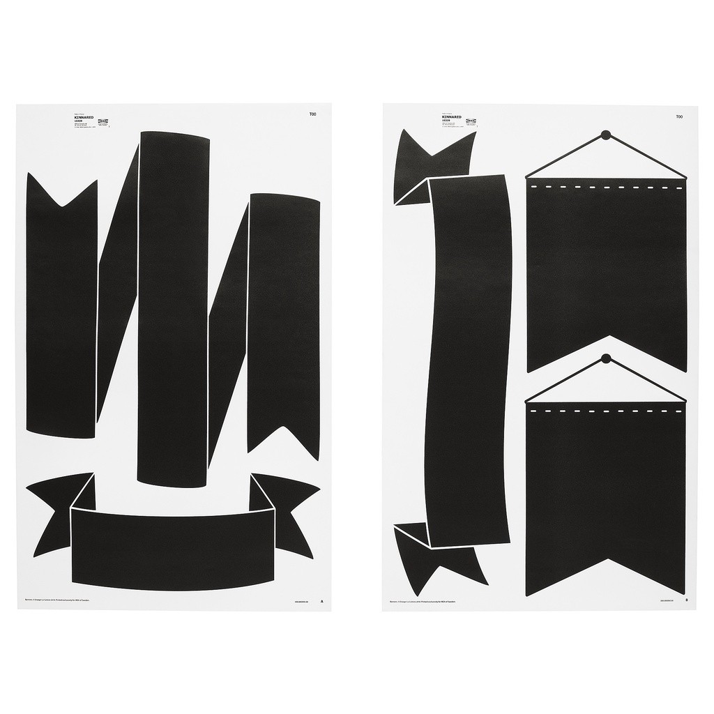 

ready K1NN4R3D Stiker dekorasi, label papan tulis hitam