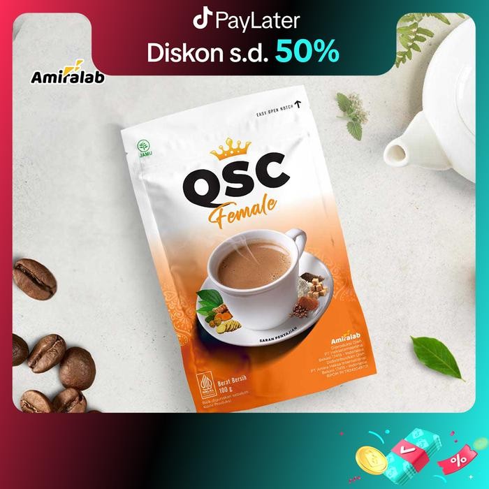 SALE [Amiralab] Queen Secret Coffee 100gr - QSC Female Kopi Dengan Gula Aren 8X Zat Aktif Lancarkan 