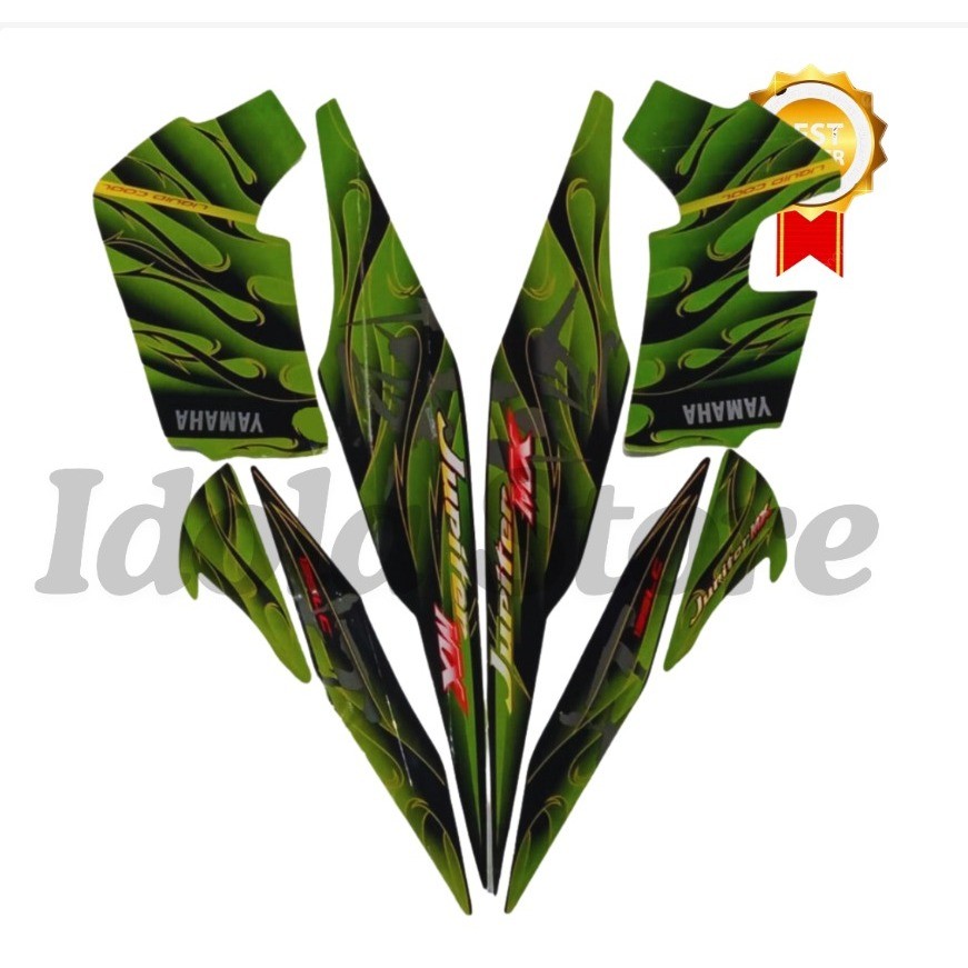 Stiker Striping Motor Yamaha Jupiter MX 2008 Hijau Lis Les Body Jupiter MX 2008 Terbaik