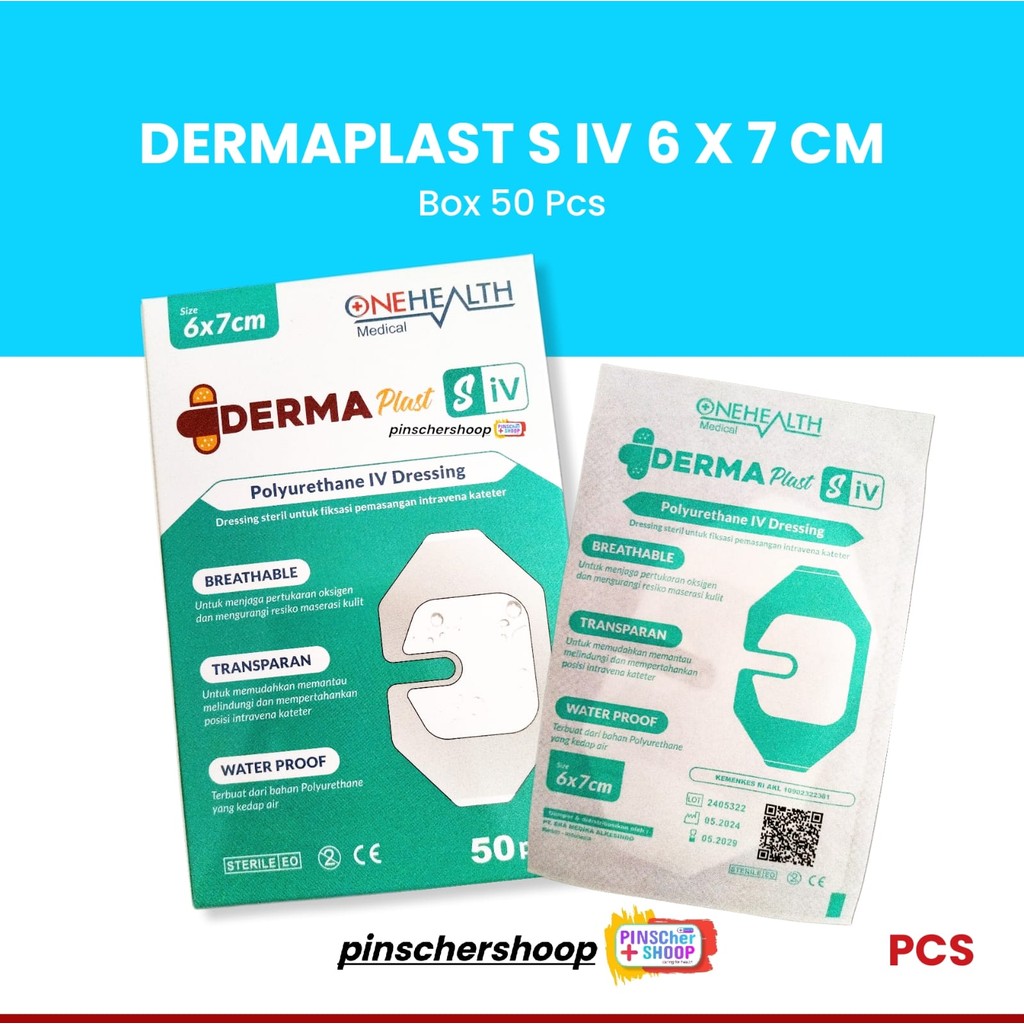 DERMAPLAST S IV DRESSING PLESTER FIXASI INFUS / SATUAN P5