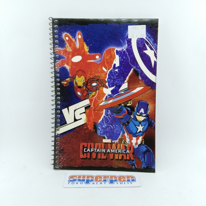 

Notebook Marvel Captain America Civil War
