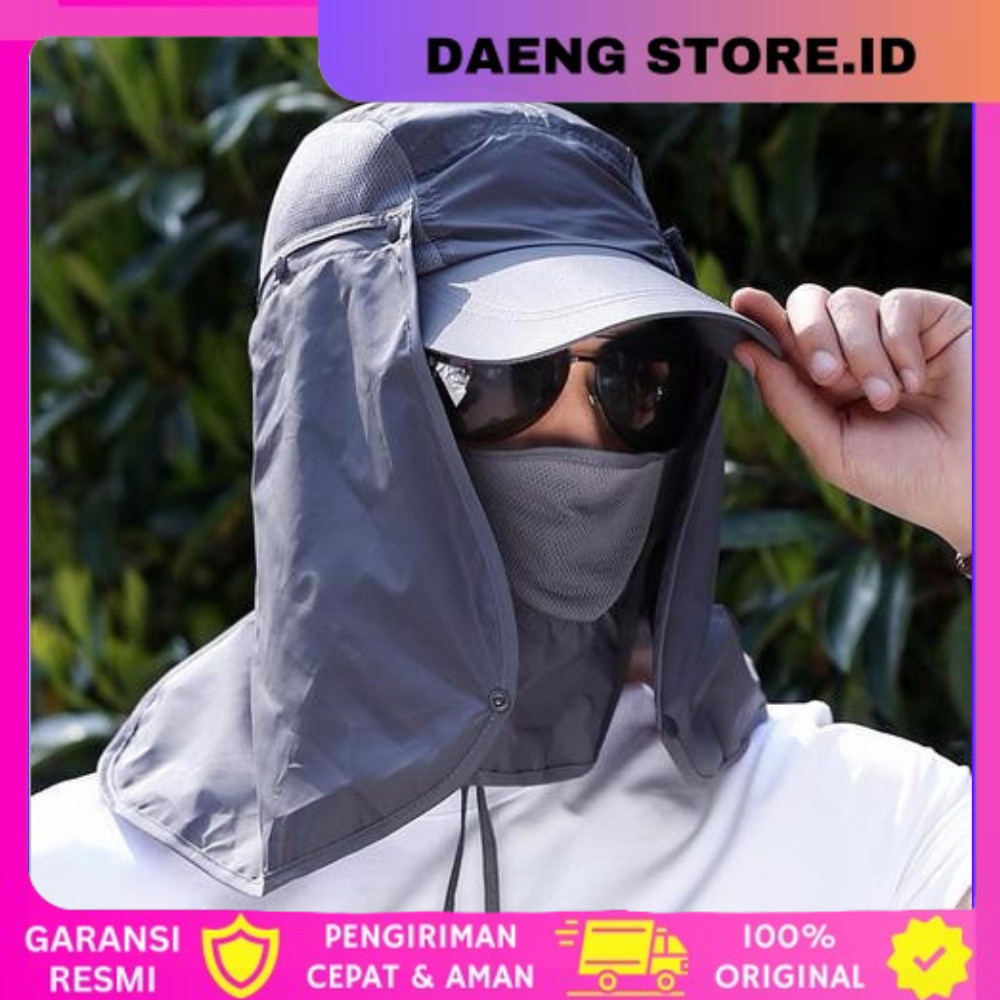 Topi Memancing Tentara Jepang Anti UV Matahari Fishing Hat  Topi Jepang Mancing Anti UV Outdoo