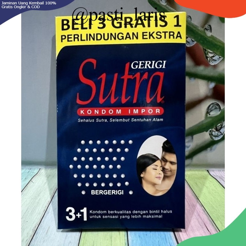 Kondom Sutra Gerigi isi 3 + 1 pcs Sutra Gerigi 3 /Kondom Gerigi isi 3