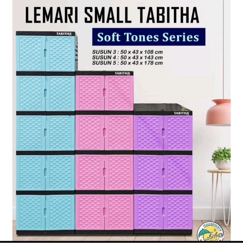 Kingdom Virus & Tabitha Small Cabinet - Lemari Pakaian MIni Cabinet 5s 4s 3s 2s / Lemari Pakaian Pla