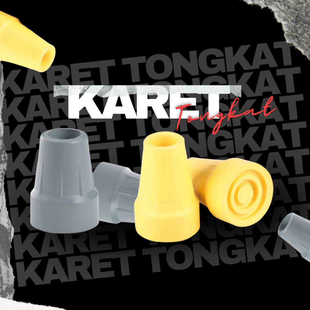 Karet Kaki Tongkat Ketiak/Karet Kruk Pengganti Tongkat Ketiak