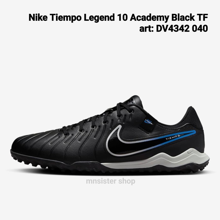 Sepatu Futsal Nike Tiempo Legend 10 Academy Black Turf TF DV4342-010 Original BNIB Ori Asli - 41