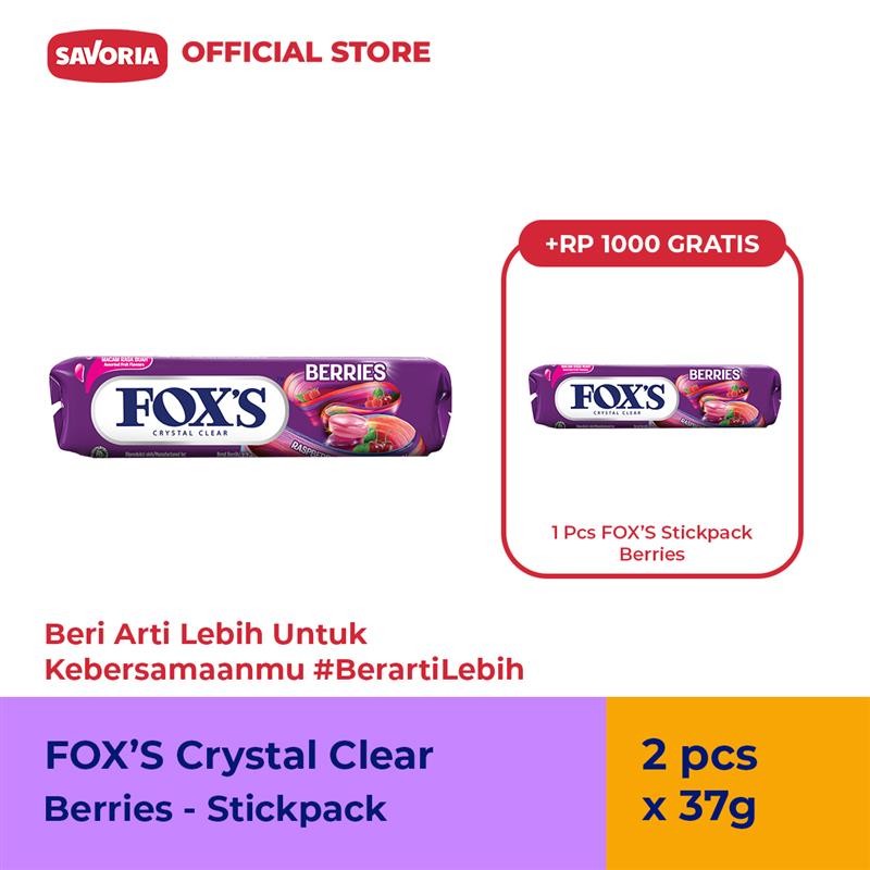 

FOX'S Berries Stickpack - Permen Berry Roll 37g (2 pcs)