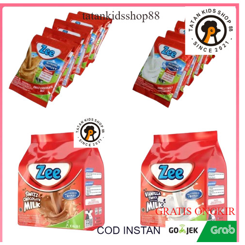 

Zee Renceng Sachet Vanila Dan Coklat Bag 10 x 38gr Susu Pertumbuhan Anak 3 Tahun Sampai 12