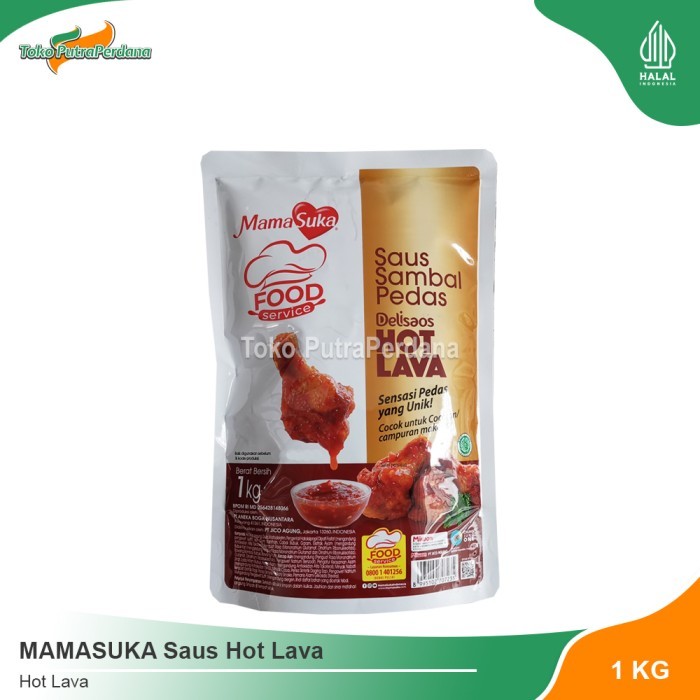 

✨TERLARIS -Saos Sambal Delisaos HOT LAVA MAMASUKA 1kg - Hot Lava