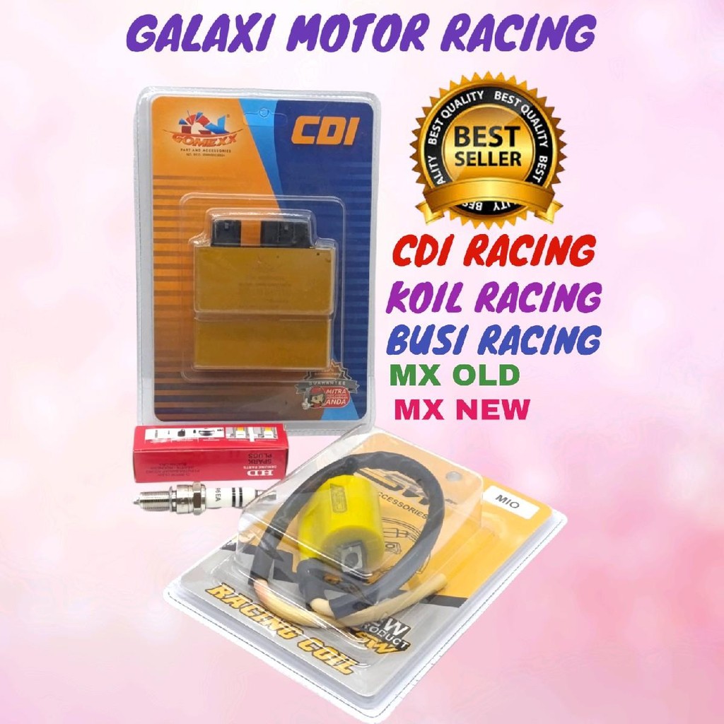 PAKET UPGRADE CDI RACING JUPITER MX CDI RACING KOIL RACING BUSI RACING MX OLD MX NEW Motorcycle Mesi