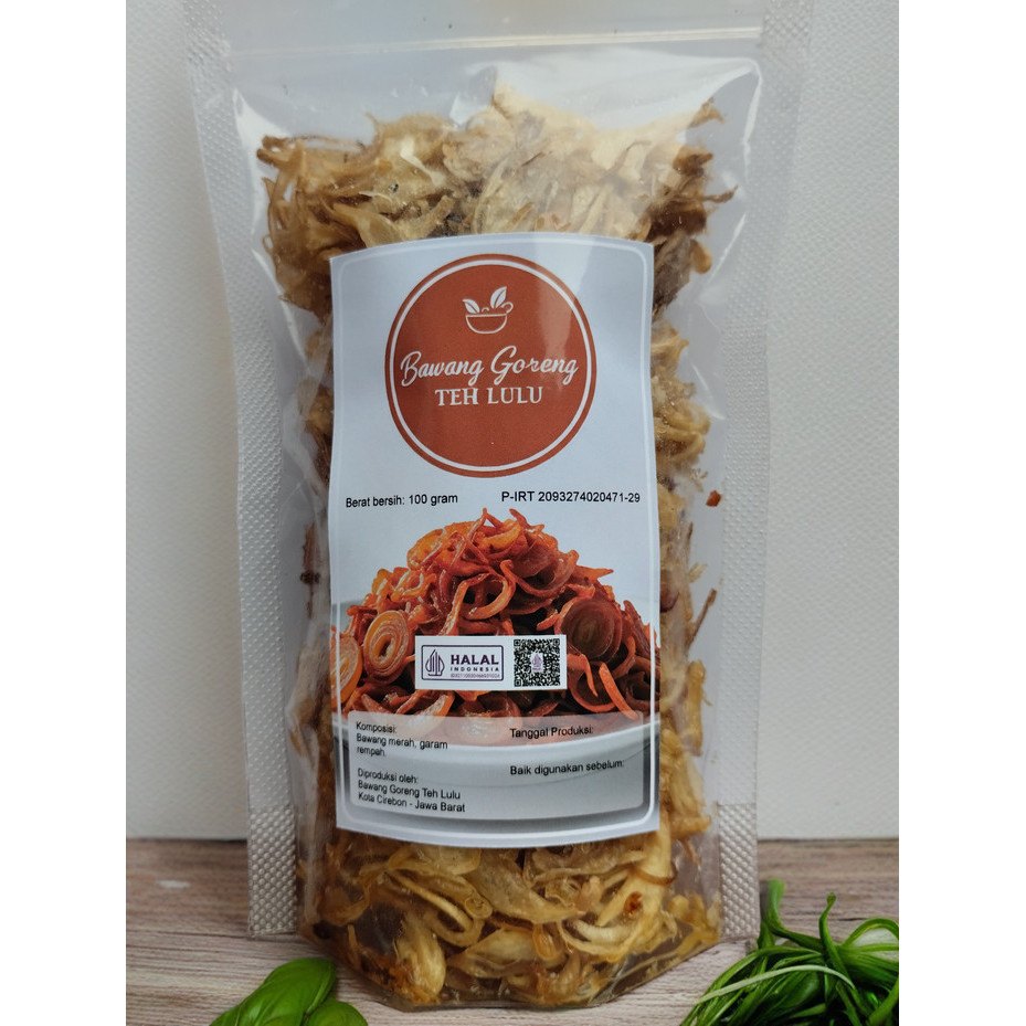 

Bawang Goreng Teh Lulu 100 gram Grade Super Premium Harum Enak Renyah