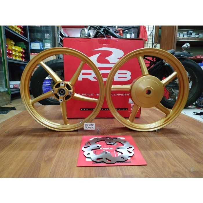 Velg Bintang Motor Merk RCB Tipe 522 Ukuran 160/185 Ring 14 Motor Mio