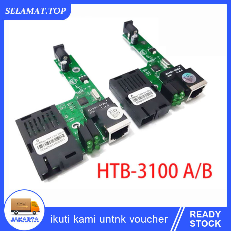 PCB Netlink HTB-3100 A+B Side A Side B Fiber Optic Media Converter FO HTB-3100 A+B PCB Board NetLINK