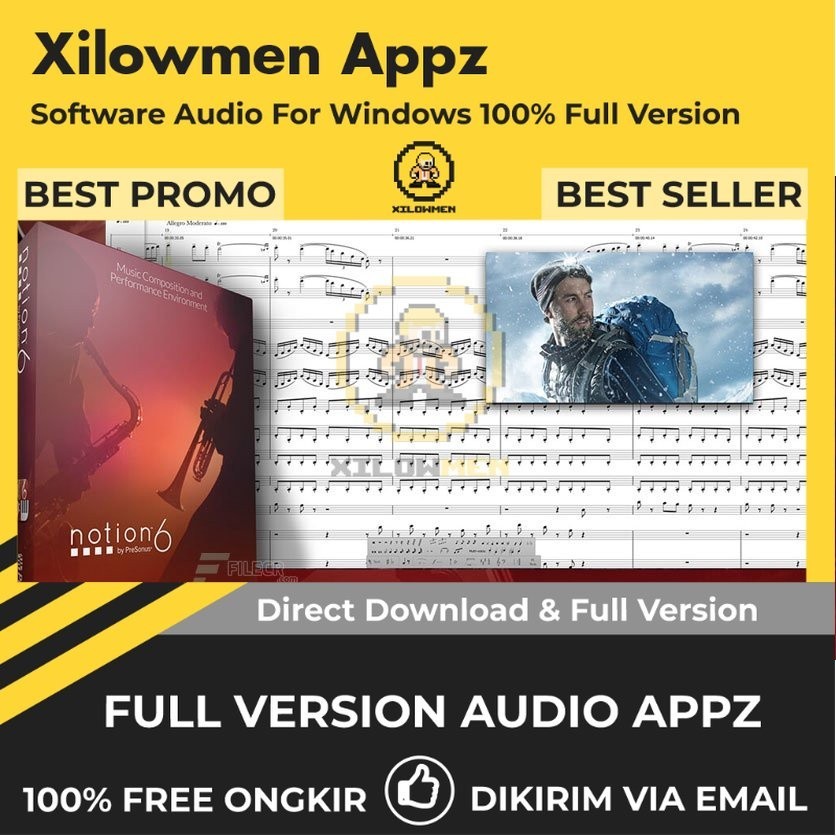 [Full Version] PreSonus Notion Pro Lifetime Audio Software WIN OS - Perangkat lunak notasi musik unt