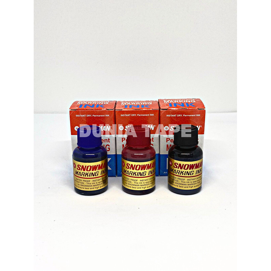 

Refill isi tinta permanent ink snowman / tinta isi ulang snowman - Biru