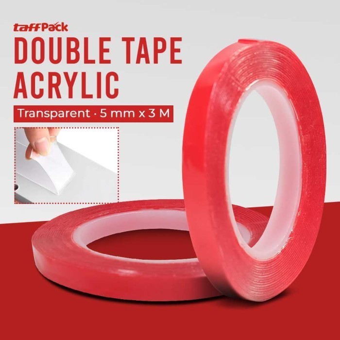 

TRFF Perekat Double Tape Acrylic Adhesive Transparent Sticker J4H174