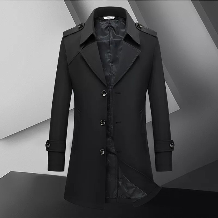 jaket jubah pria panjang jaket blezer korean style kasual