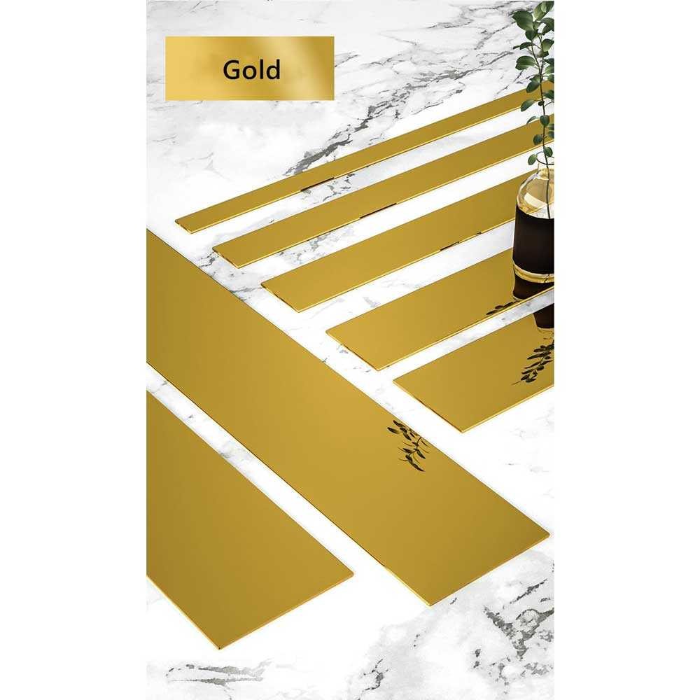 

PTM Stiker 3D Dekorasi Dinding Strip Stainless Steel 2cm x 5M - Z25