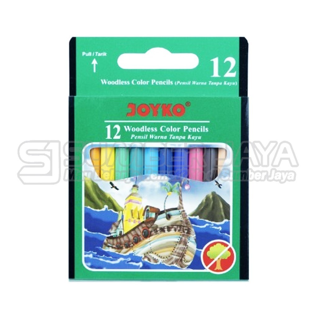 

Pulas Pensil Warna Joyko CP-107 / Pensil 12 Warna Joyko / Pensil Warna Kecil