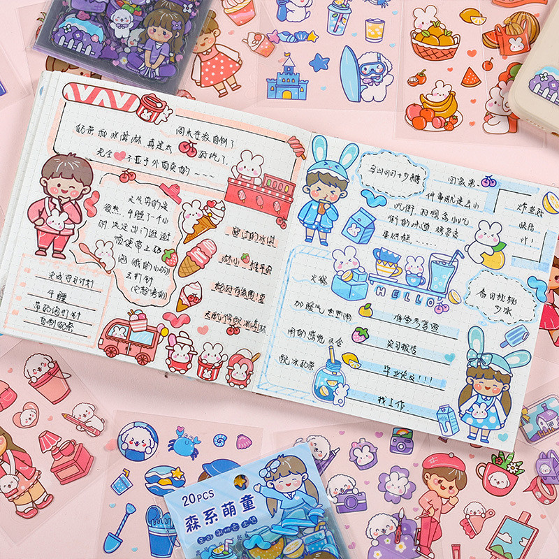 

STIKER JOURNALING 1 SET ISI 20 LEMBAR / STICKER MOTIF ANAK LAKI-LAKI DAN PEREMPUAN KAWAII